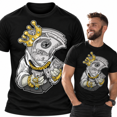 KOSZULKA ŚMIESZNA KING DOLLAR
